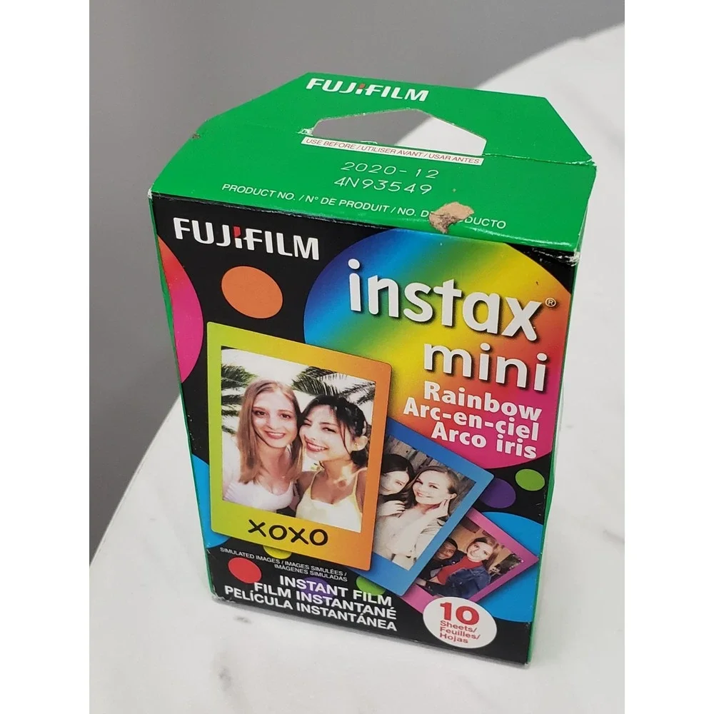 Fujifilm INSTAX Mini Instant Film (Rainbow) - 10 Sheets Sealed EXP 2020